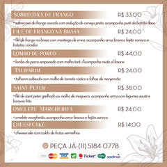 Lírio Gastronomia - Menu 03